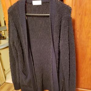 Black popcorn cardigan